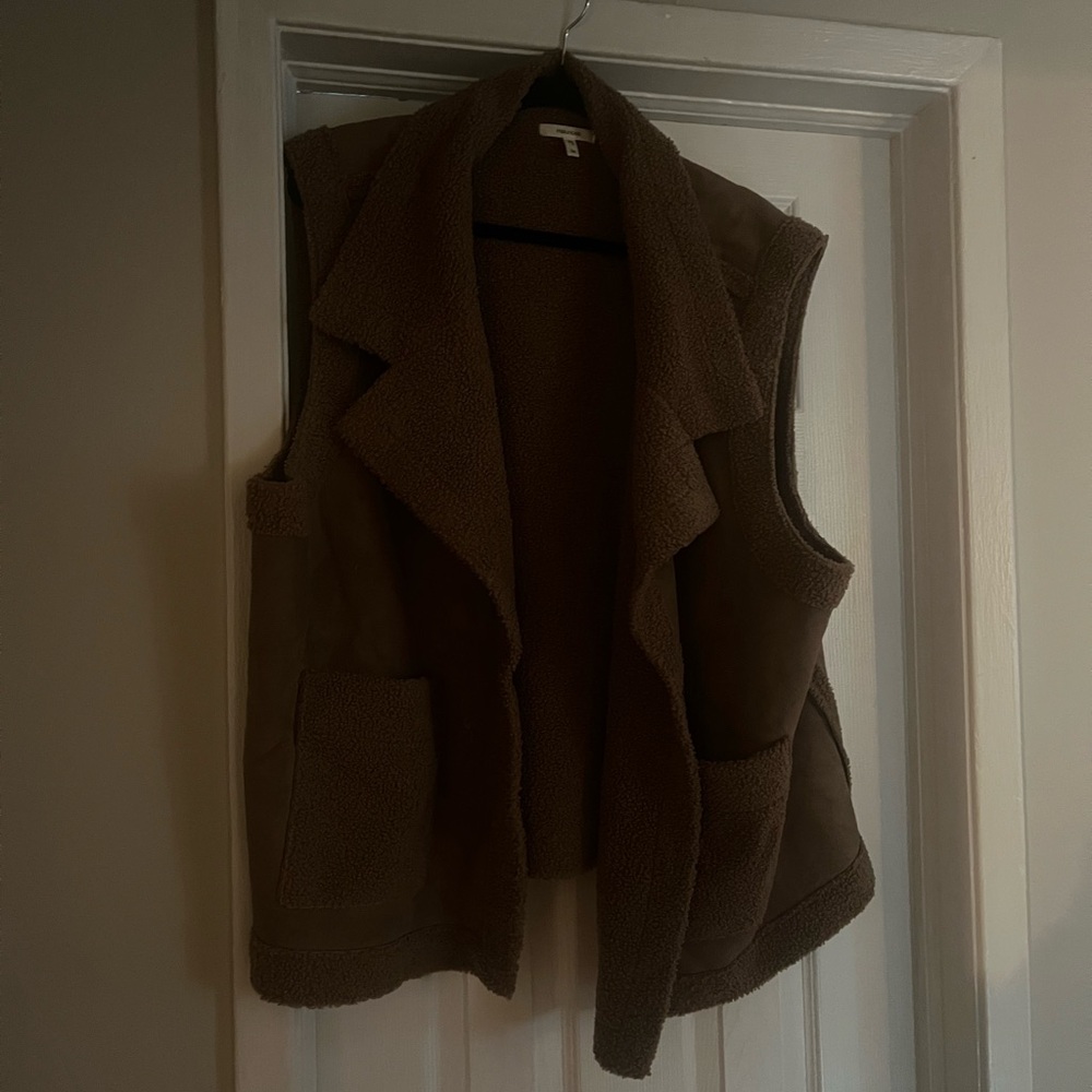 Brown Sleeveless Vest